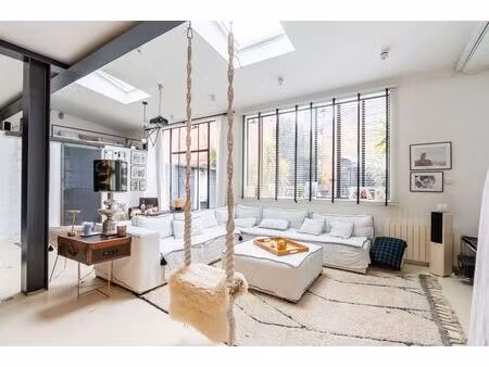 léa - maison loft - architecture industrielle avec jardin  terrasse et piscine