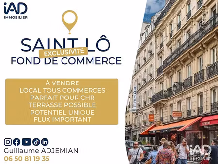 vente locaux professionnels 55 m² à saint-lo (50000)  49 500 €