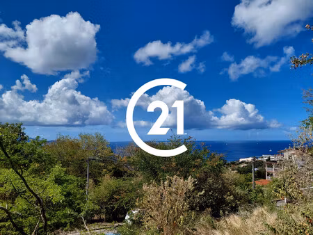 schoelcher  la colline  terrain à bâtir  vue mer