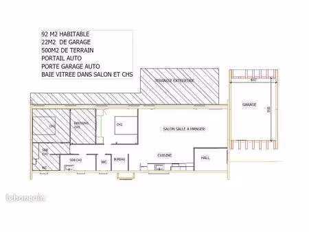 maison meublée à louer à l'année