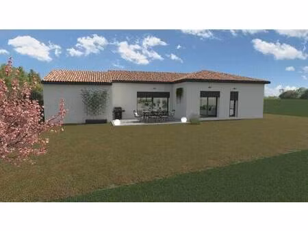 terrain avec maison neuve à vendre