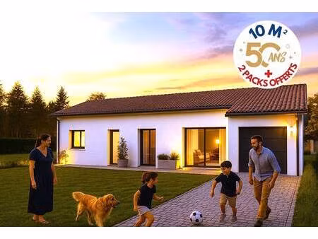 terrain avec maison neuve à vendre