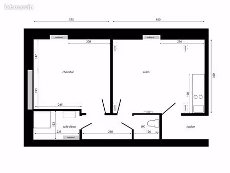 2 pièces à craon 53400