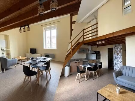 appartement de type t2 en duplex au centre de carbon-blanc