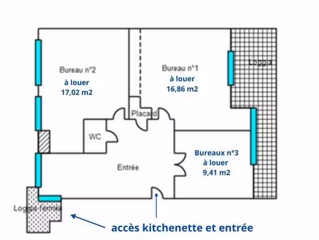bureaux 9 m² aubagne