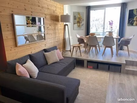 rare isola 2000 studio alcôve front de neige le tavels vue sur pistes