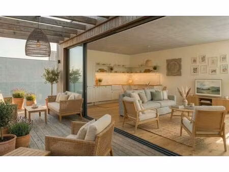 lacanau ville - 3 pieces  terrasse  box sous-sol