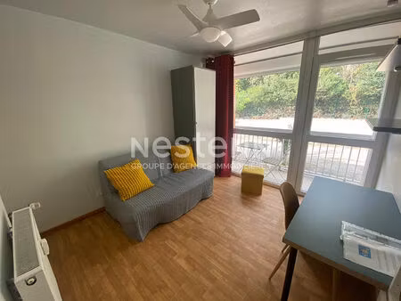 toulouse rangueil 31400 agréable t1 meublé rénové de 14.41 m² avec balcon   une place de p