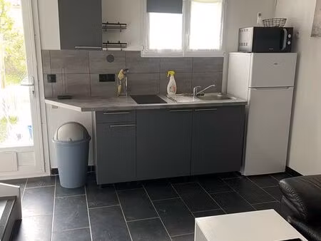 studio avec mezzanine et terrasse jardin