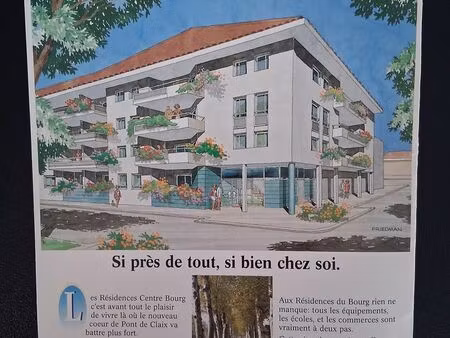 joli t3 de 64 m2 avec terrasse