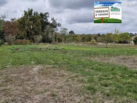 terrain 804 m² saugnacq et muret
