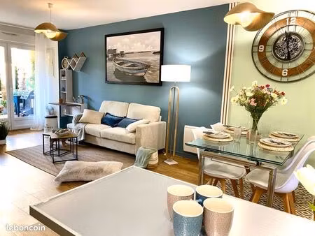 3 pièces de 44 m2 avec jardin