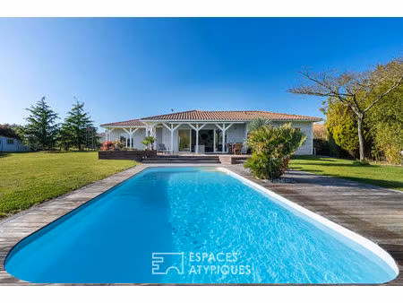 villa de plain pied avec piscine aux portes de nantes
