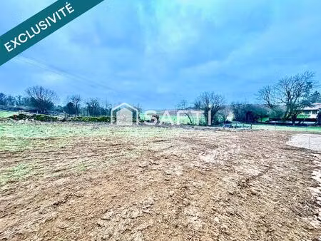 terrain 609m2 env.viabilisé  au calme  vue sur champs