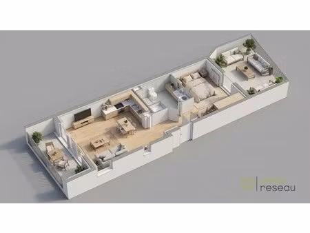 appartement en frais réduits