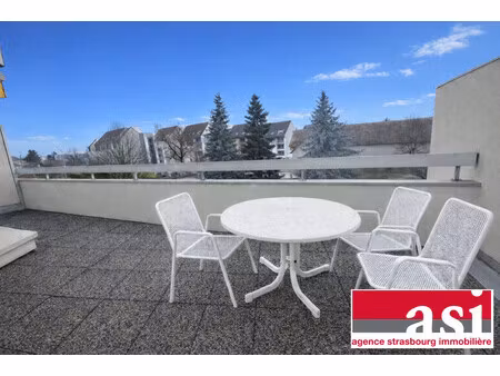 illkirch - attique/duplex 4 pièces avec 2 terrasses