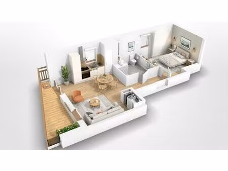 achat appartement 2 pièces 44m² ax les thermes 09110