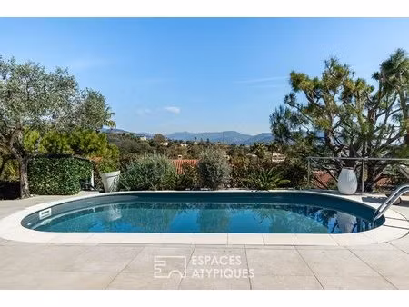 villa de charme avec vue mer  collines et ville à nice