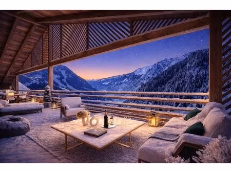 un grand balcon à l’ouest pour l’après-ski — votre pied-à-terre à châ