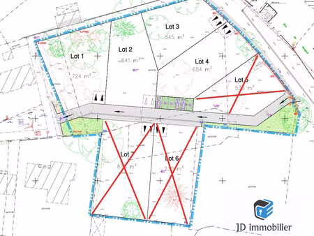 achat terrain 724m² montreverd 85260