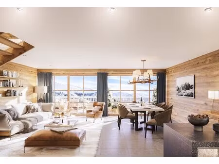 penthouse duplex à 3 chambres doubles  appartement de 90 m sur les pentes de ski -...