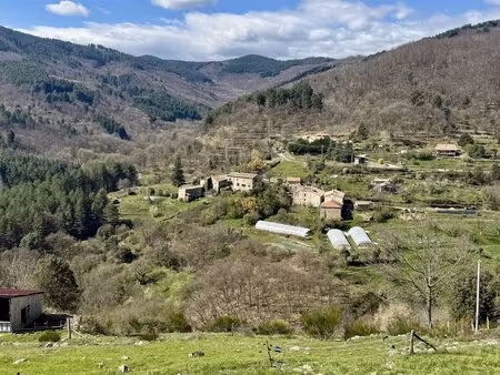 authentique ferme ardéchoise 1 3 ha terrains attenants vue exceptionnelle