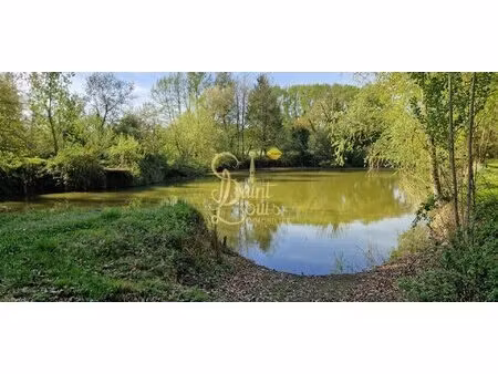 bel etang sur 4100 m2 env avec chalet de 20 m2 et terrasse couverte