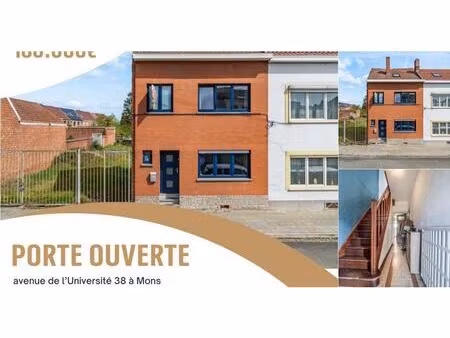 villa à vendre à avenue de l universite 38 mons (vbe10679)