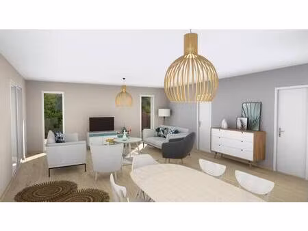 terrain avec maison neuve à vendre