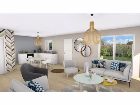 terrain avec maison neuve à vendre