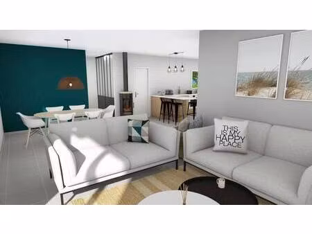 terrain avec maison neuve à vendre