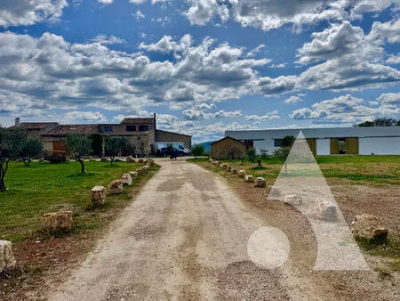 bastide de 568 m² à régusse sur 18.000m² de terrain