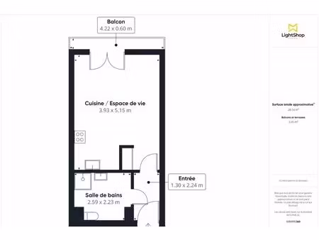 studio avec balcon et parking – choisy-le-roi