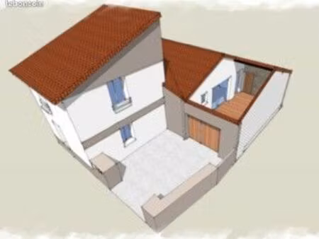 maison de bourg t3 la divatte sur loire avec place de stationnement