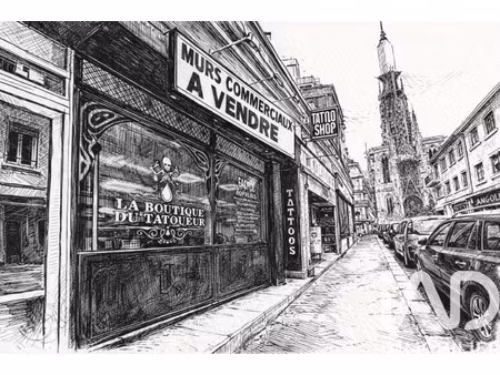 vente commerce 271 m² rouen (76000)