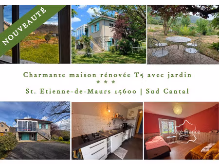 charmante maison renovée avec beau jardin à st. etienne-de-m