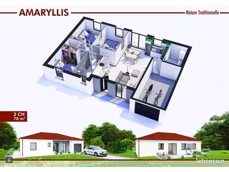 maison 5 pièces 78 m²