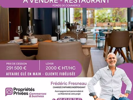 56000 vannes - restaurant 70 places  avec logement t2