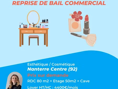 vente commerce 140 m² nanterre (92000)