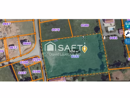 vente terrain 9250 m² à graignes mesnil angot (50620)  149 000 €