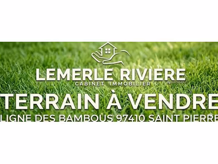 vente terrain 930 m² à saint pierre (97410)  325 000 €