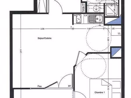 location appartement 2 pièces à rezé (44400) : à louer 2 pièces / 43m² rezé