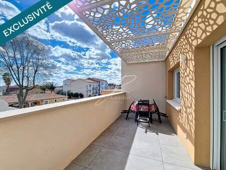 appartement t2 43 m² terrasse parking loué