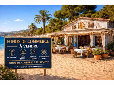 vente fond de commerce - restaurant 1000 m2 bord de mer bastia