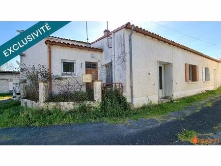 maison de plain-pied à rénover – 63 m² + garage + terrain – fort potentiel