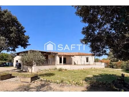 villa de plain-pied sur une parcelle de 1573m2 au calme entre barjac et uzès