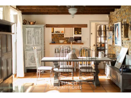 propriété familiale avec jardin d'hiver  au coeur d'un parc naturel