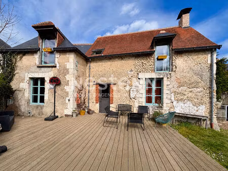 authentique maison en pierre rénovée -145m² - jardin 937m² - montval-sur-loir (72500)
