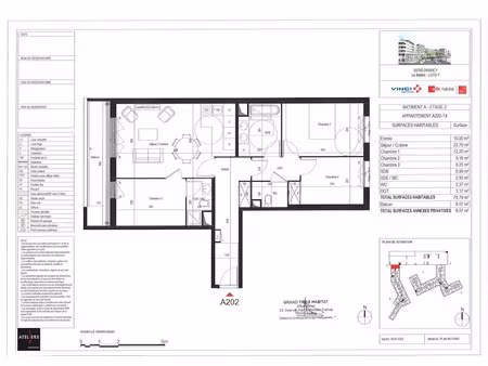 location appartement 4 pièces 79 m² à drancy (93700)  1 595 €