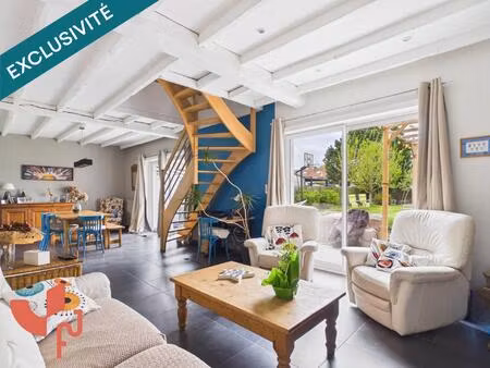 maison semi-individuelle  5 pièces  jardin  garage